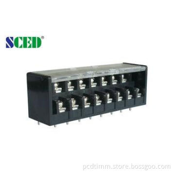 Double Levels 300V 15A Barrier Power Terminal Blocks Pitch